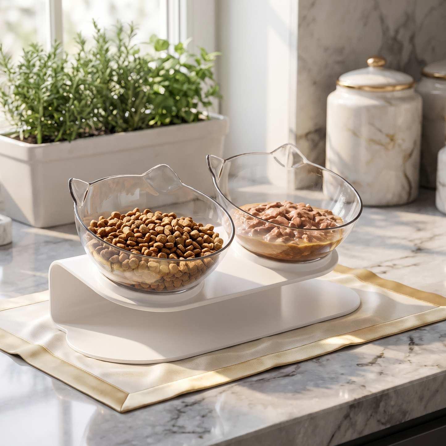 PawGen™ Anti‑Vomit Elevated Cat Feeder
