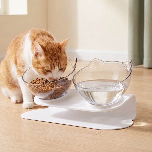 PawGen™ Anti‑Vomit Elevated Cat Feeder